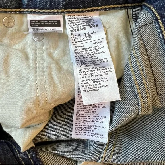 Levi’s Low Pro Straight Jeans Size 26 NWOT - Picture 9 of 11